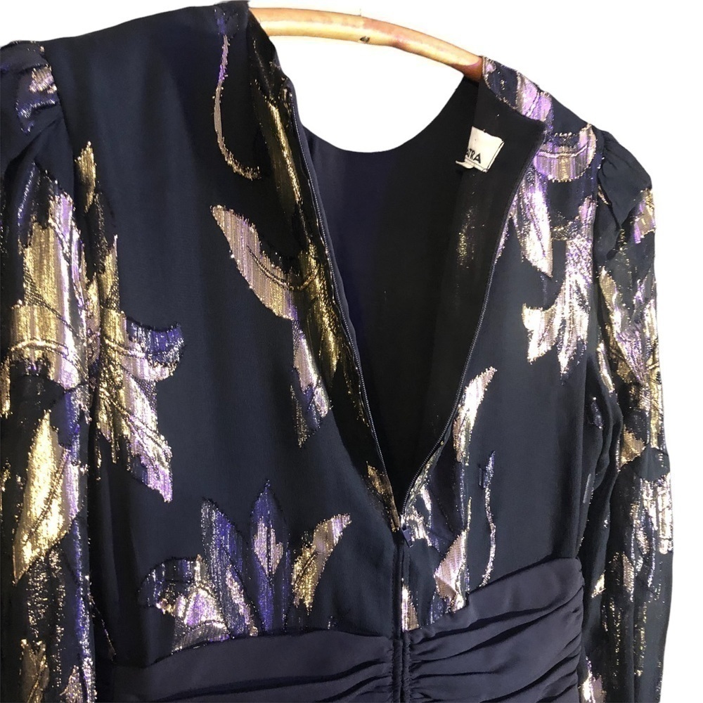 Vintage Patra Black Chiffon Dress Size 5/6 - Picture 5 of 7